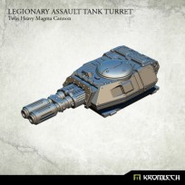 Legionary Assault Tank Turret: Twin Heavy Magma Cannon (1)