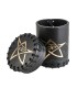 Dice Cup Call of Cthulhu Black & Green-golden Leather