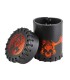 Dice Cup Flying Dragon Black & Red Leather